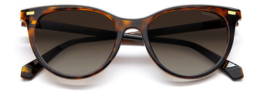 Women Polaroid Sunglasses: PLD 4107/S - Havana(2) - SpecSMART Eye Clinic (Front View)